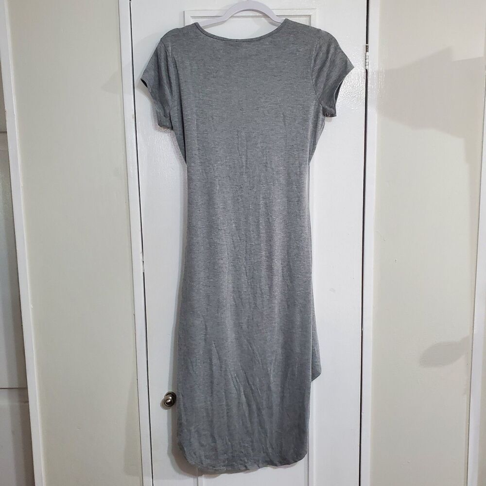 Kristin Nicole Gray Asymmetrical High-Low Wrap Dress Women's Size L.  SKU# A-104 - Picture 6 of 12
